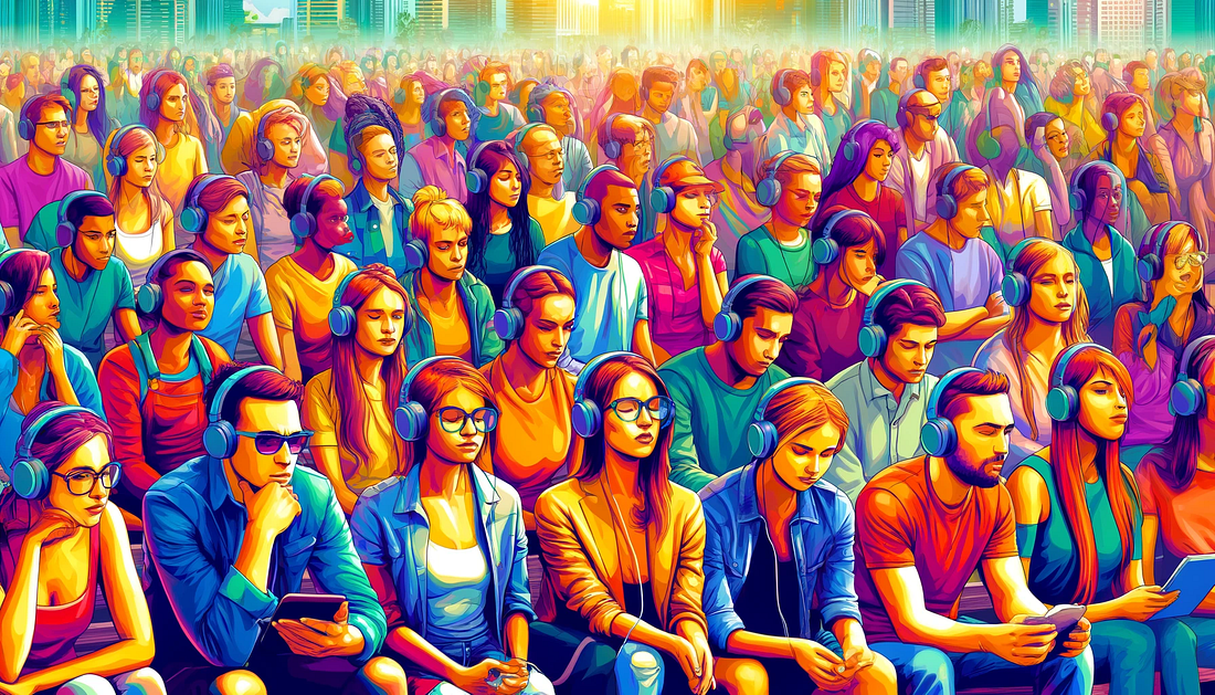 East Asian music education illustration