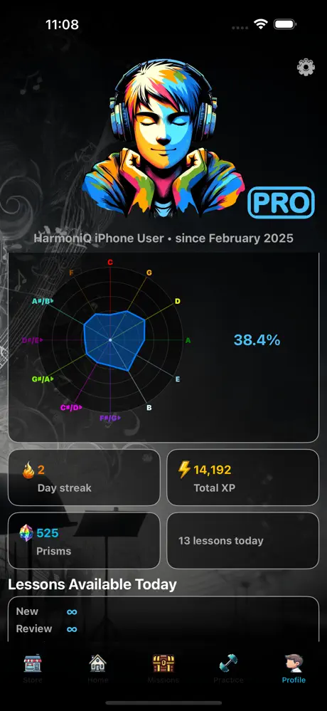 iPhone Profile Screen